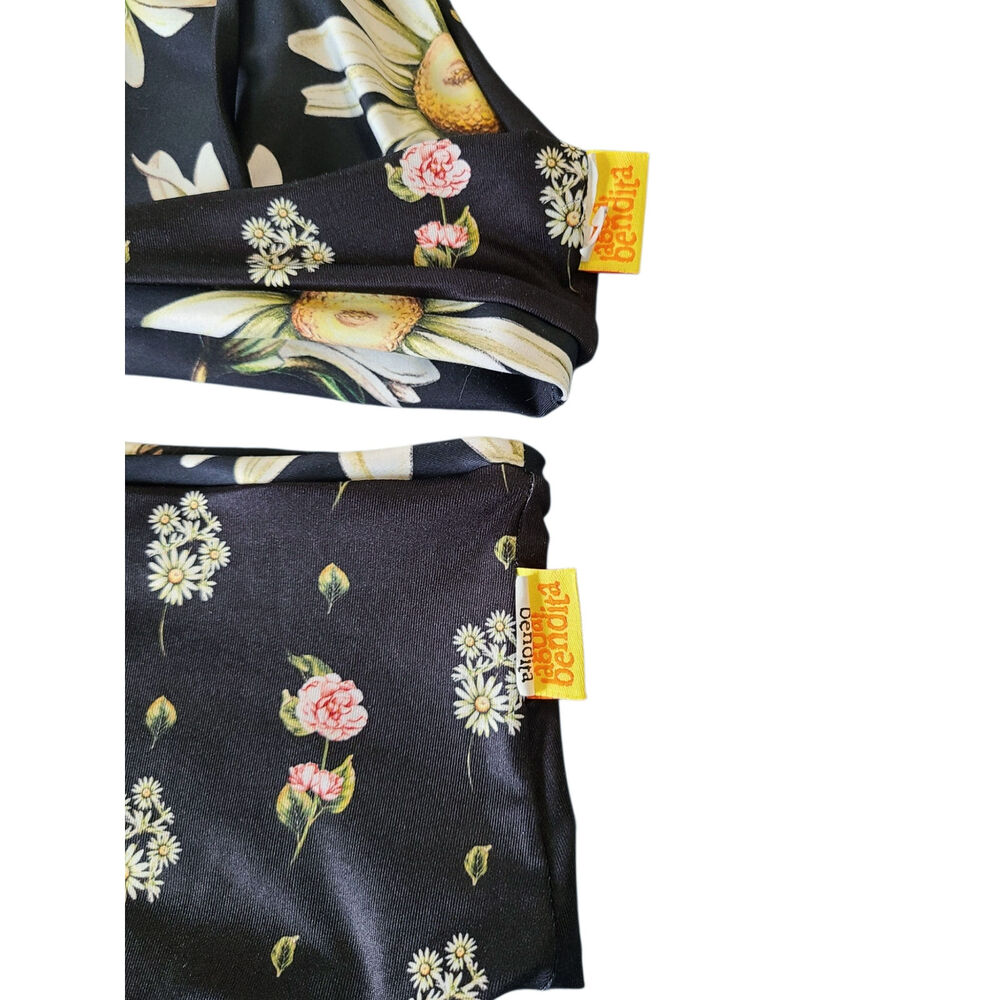 Agua Bendita Egle Moss Reversible Daisy Bikini Set Large L High Waisted Floral - Picture 5 of 8